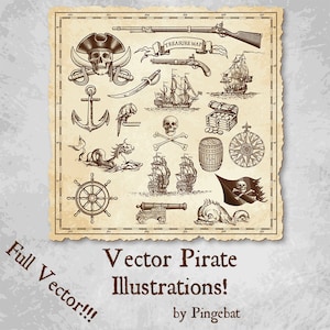 Décorations de carte au trésor pirate Island