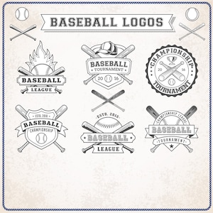 Vintage Baseball Logo Templates