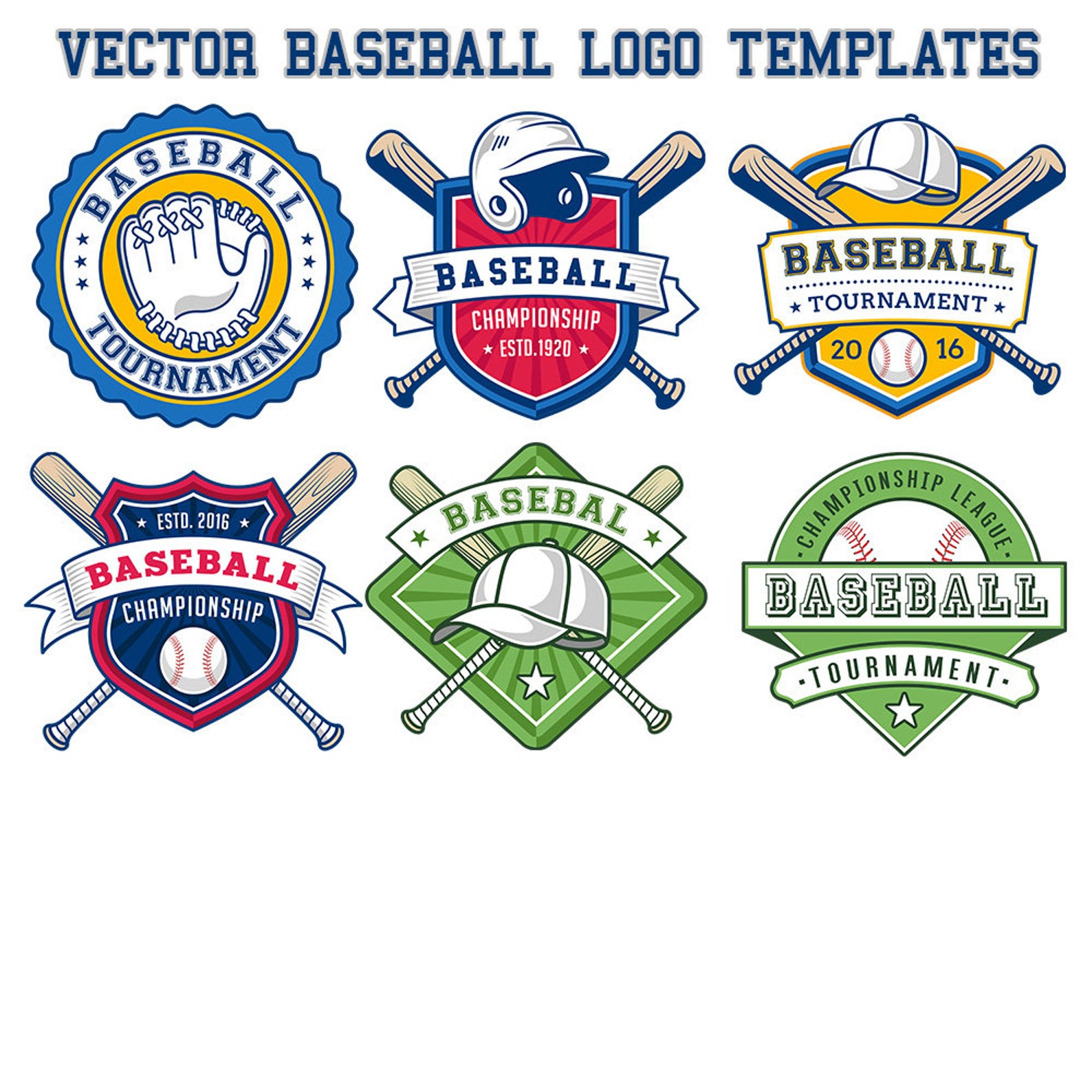 Baseball Logo Templates Etsy