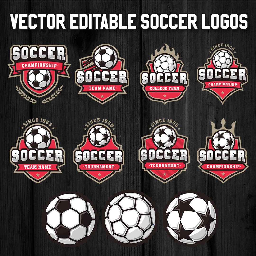 Soccer Football Logo Templates 2 - Etsy