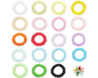 DIY 300 pcs of Pre-folded 3D Origami triangles pieces for your Modular Origami Size 1/32