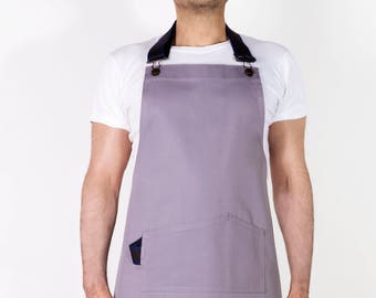 Unisex apron,full apron, kitchen, bakery, restaurant, cocktail bar,two pockets, removable strap, adjustable,grembiule