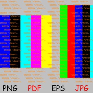 CMYK Printer Purge Sheet File RGB Sublimation Portrait Landscape Orientation svg pdf eps jpg dxf png