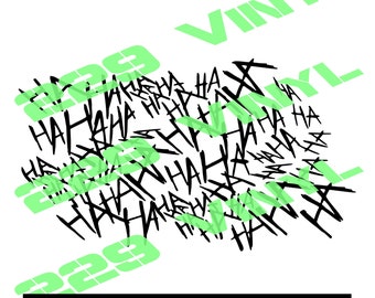 Śmiech Ha ha Joker SVG: HaHaHa Rectangle Design (Digital Download)