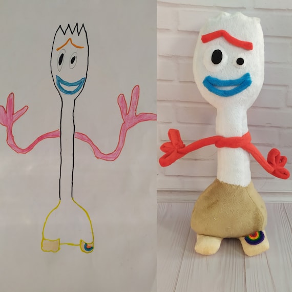 Forky Toy Story Pattern. Custom Plush Inspired by Toy Story Forky