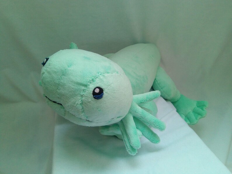 yellow axolotl plush