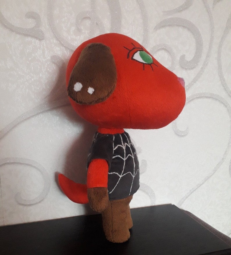Custom plush toy Cherry dog villager inspired by Animal Etsy