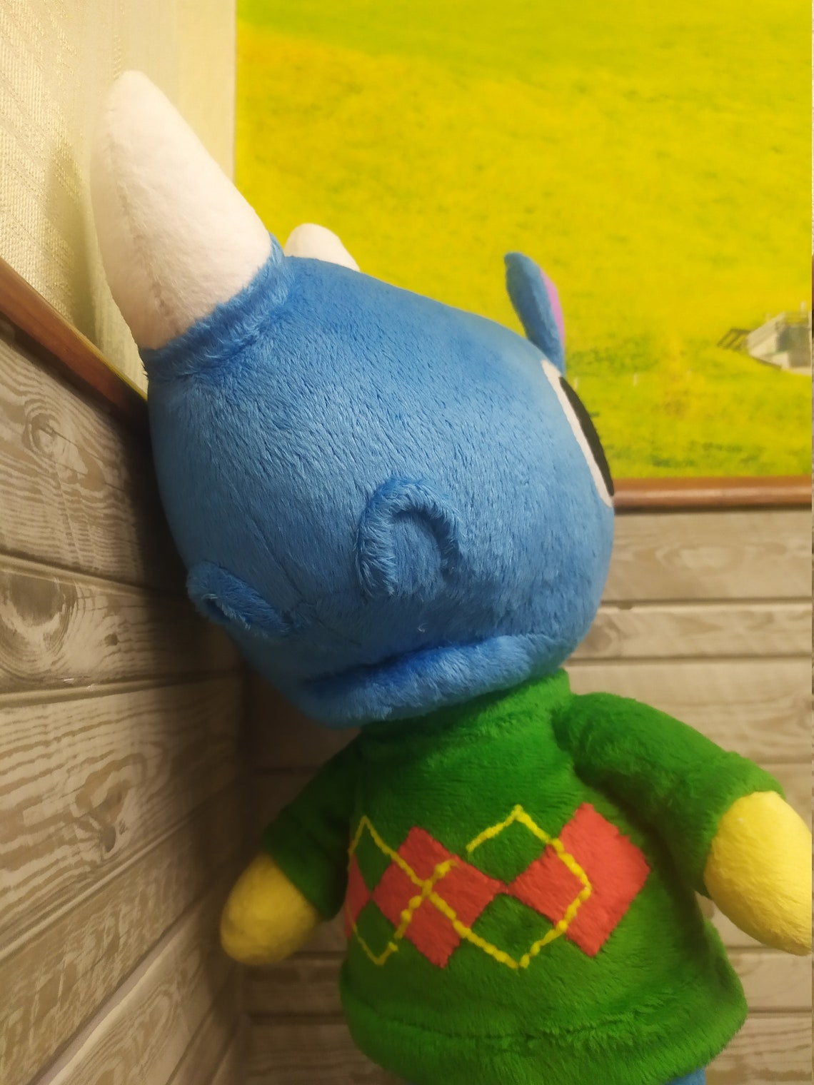 Custom Plush Toy Inspired by Animal Crossing Hornsby 35 Sm Etsy