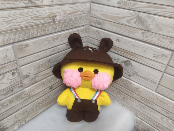 Peluche Pato Lalafanfan Muñeco Cartera Felpa 30cm Amarillo