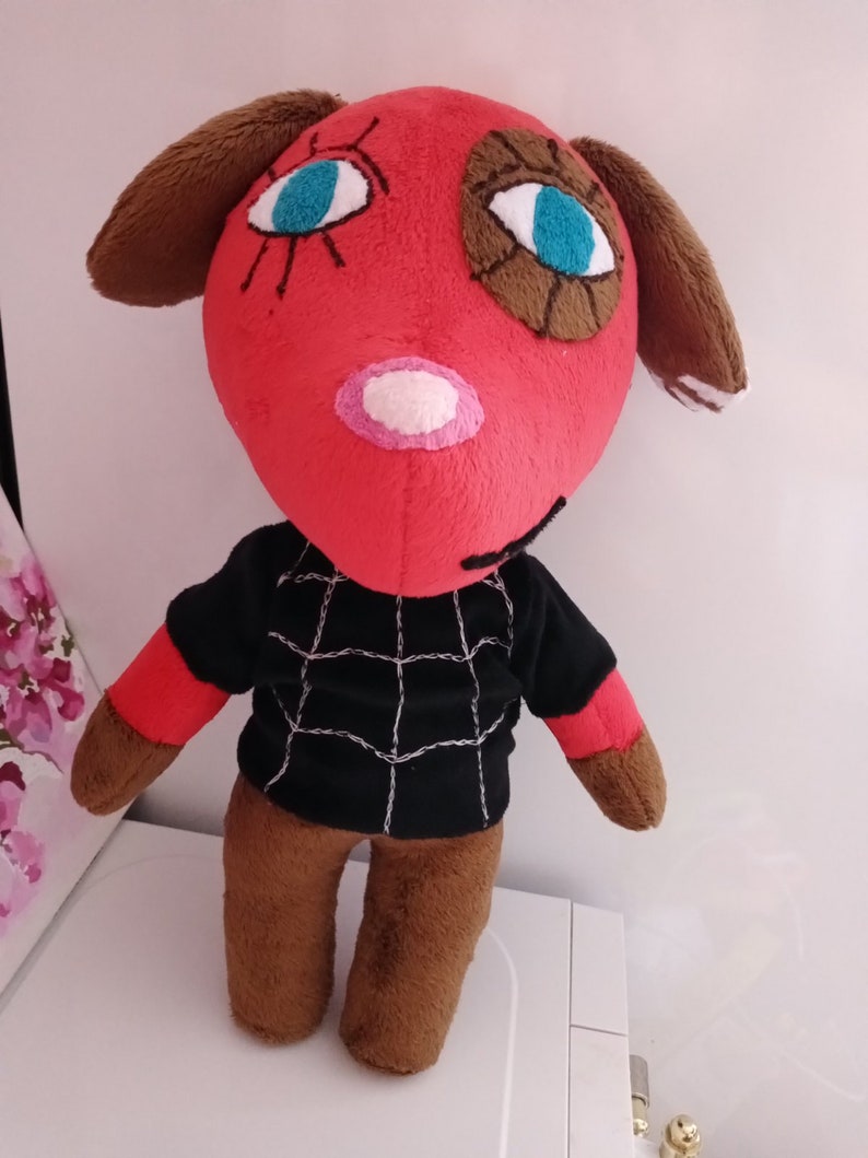 Custom Plush Toy Cherry Dog villager Inspired by Animal Etsy
