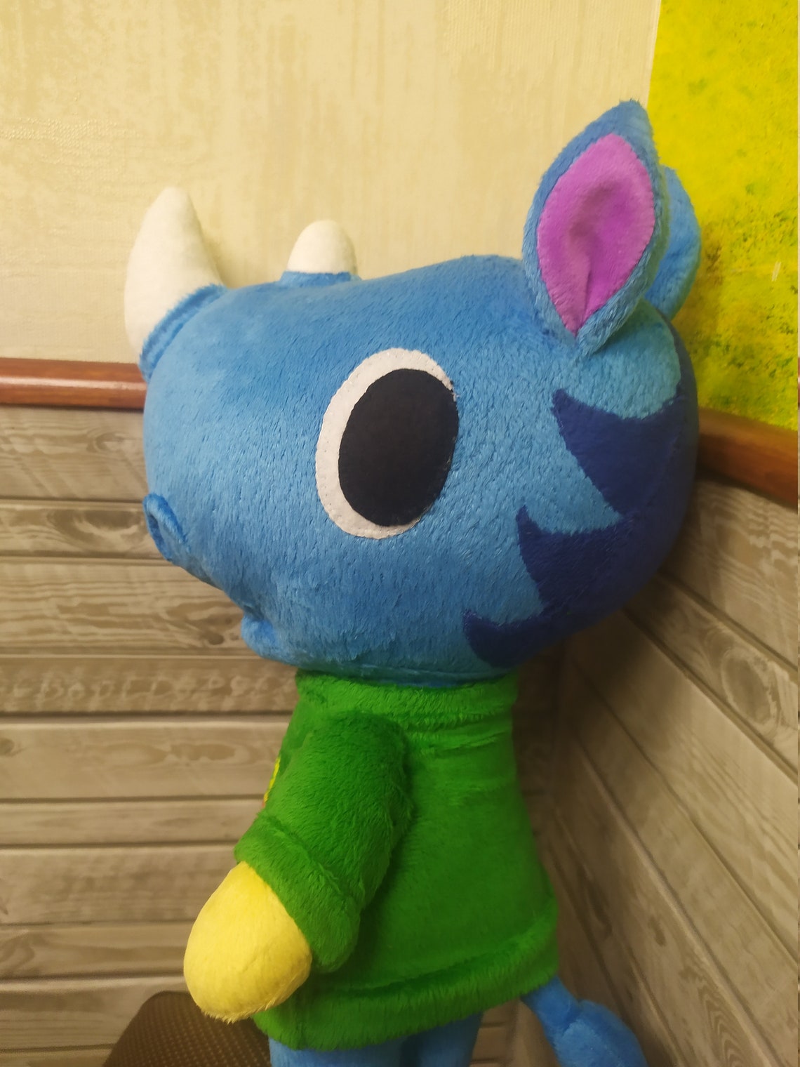 Custom plush toy inspired by animal crossing Hornsby 35 sm Etsy