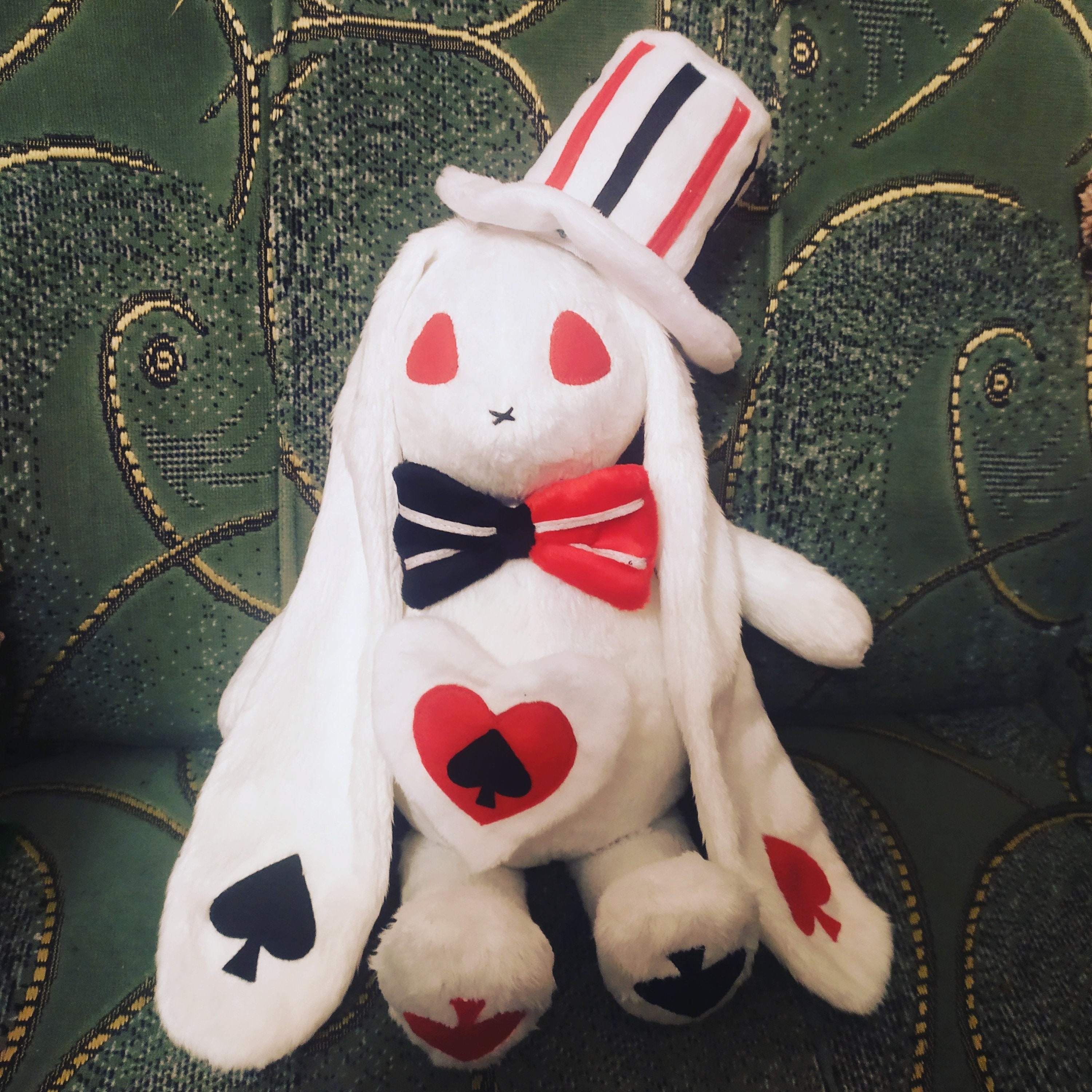 Kawaii Darl Black Lop Rabbit Bunny Plush Backpack Lolita Mother