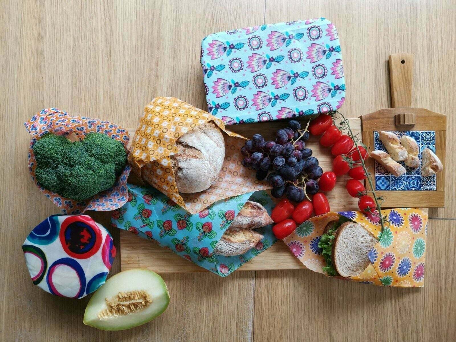 Reusable Beeswax Wrap, Beeswax Food Wraps, Eco-Friendly