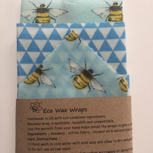 100% natuurlijk herbruikbaar bijenwasontwerp met voedselverpakking. Kies je set. Cadeau zonder afval