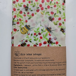 100% natuurlijk herbruikbaar bijenwasontwerp voor voedselverpakkingen. Kies je set. Cadeau zonder afval