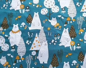 100% Natural Reusable Beeswax Food Wrap- Bear & Owl. Choose Your Size.Zero Waste Gift