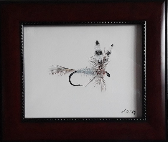 fly fishing Art print Adams Nymph Fly Print