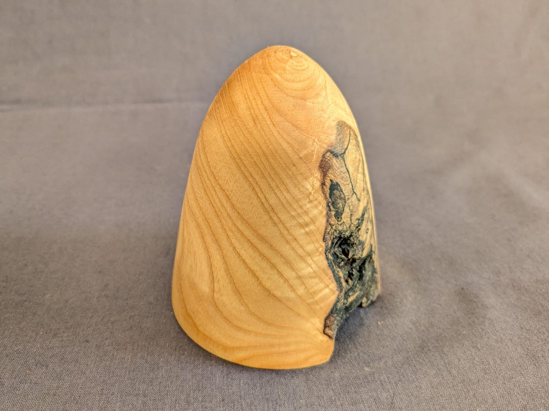Caret Ash Wood Paperweight: Natural Edge, Handmade Desk Accessory - Etsy