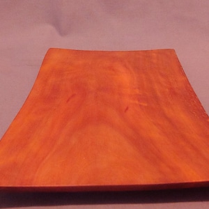 Rose Mahogany rectangular plate