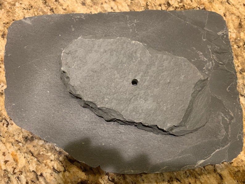 Gray Natural Slate Aquarium Decor Fish Reptile Tank TWO Pieces Etsy