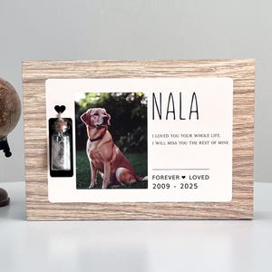 Urne commémorative pour animal de compagnie personnalisée avec photo et pot en fourrure - Boîte personnalisée pour animal de compagnie, urne commémorative pour animal de compagnie, chat, chien, petite urne pour animal de compagnie, boîte à cendres d'animal de compagnie, hommage à la perte d'un animal de compagnie