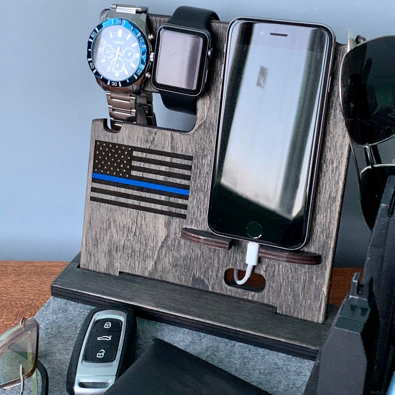 Personalized Wood Docking Station With Holder for Two Guns Etsy