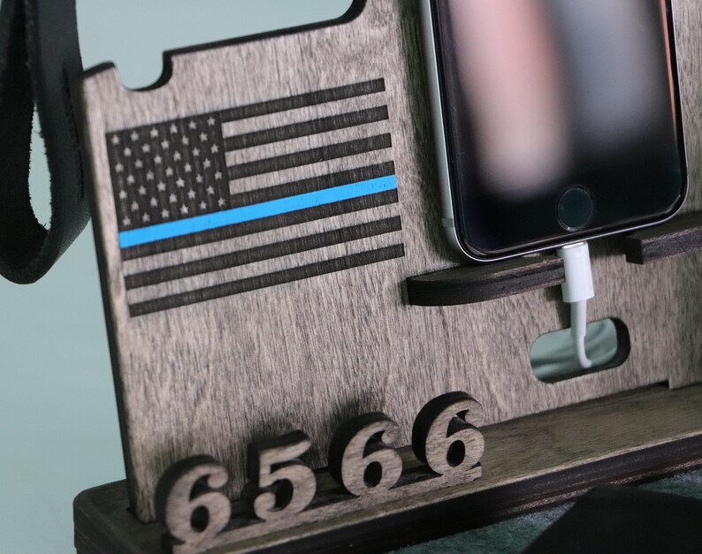 Personalized Wood Docking Station With Holder for Two Guns Etsy