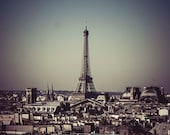 Eiffel Towers Above Paris, Paris Signed Numbered Giclee Photo Print