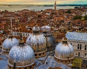 Domes of the Basilica di San Marco Signed Numbered Giclee Photo Print