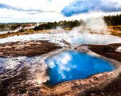 Geysir Hot Springs, Iceland Signed Numbered Giclee Photo Print