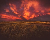 Fire Skies In The Badlands Signed Numbered Giclee Photo Print