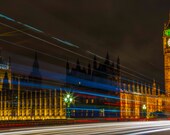Westminster Bridge Long Exposure, London Signed Numbered Giclee Photo Print