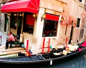 Lone Gondolier, Venice Signed Numbered Giclee Photo Print