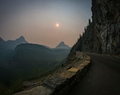 Going To The Sun Road in Smoke Signed Numbered Giclee Photo Print