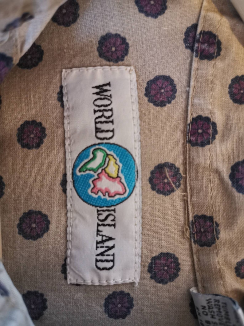 Vintage World Island Shirt Mens Size L