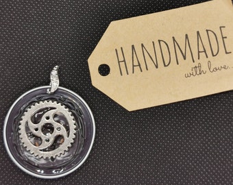 Chain pendant (6.30) made of recycled Nespresso capsules - unique - free shipping in Germany!