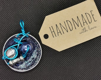 Chain pendant (6.16) made of recycled Nespresso capsules - unique - free shipping in Germany!