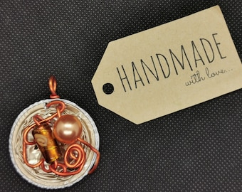 Chain pendant (6.19) made of recycled Nespresso capsules - unique - free shipping in Germany!