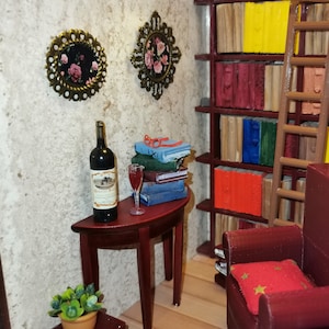Book Nook / reading corner / bookshelf decoration / diorama / with lighting / insured shipping