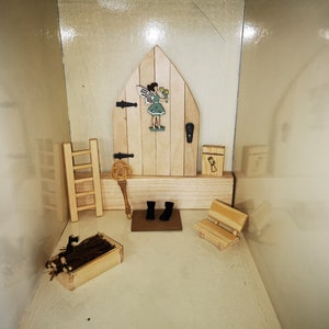 Fairy Door / Gnome Door / Fairy Door with Accessories