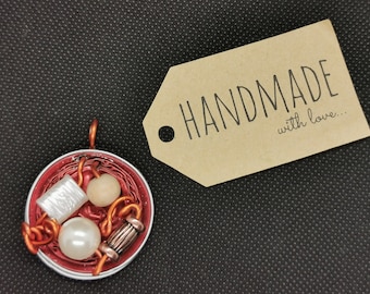 Chain pendant (6.23) made of recycled Nespresso capsules - unique - free shipping in Germany!