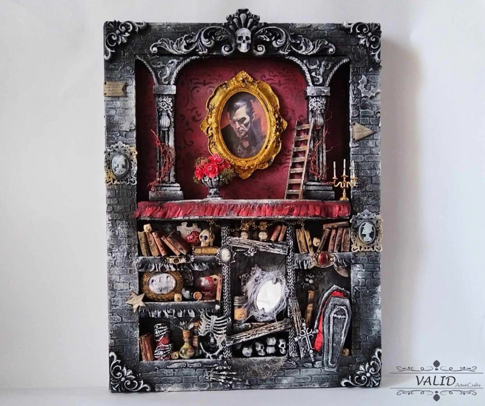 Count Dracula Hanging Cabinet Vampire Decor Victorian Goth - Etsy
