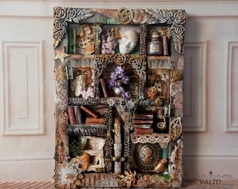 Cabinet of curiosities, Assemblage, wall decor