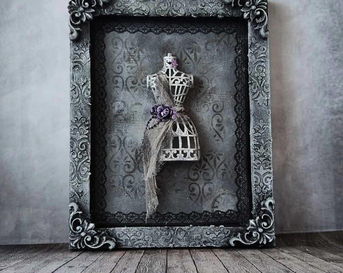 Visual Reference: Gothic Mixed Media Wall Decor Mystical Goth Decor