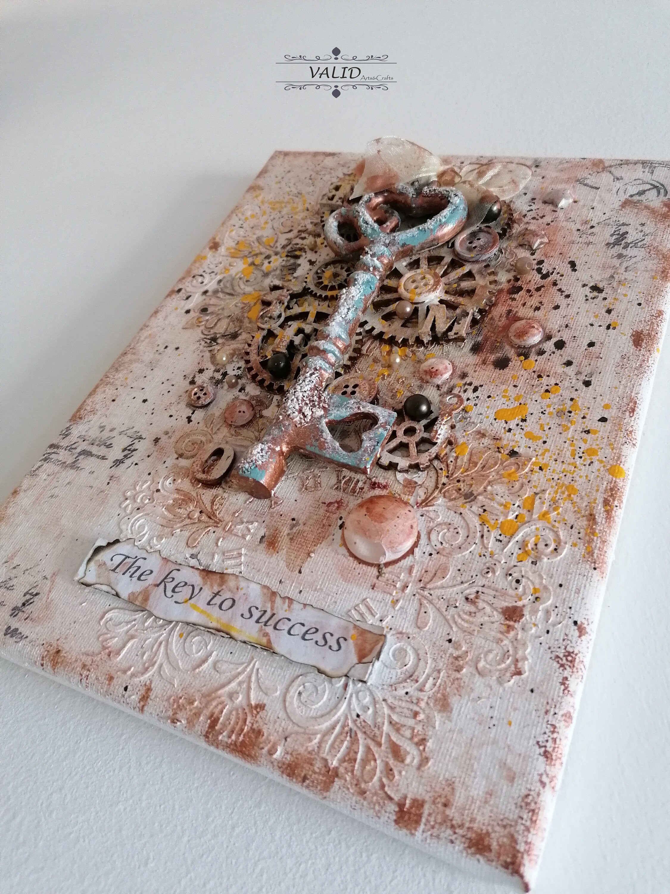 Vintage Steampunk Mischtechnik /inspiriertes Originalgemälde | Etsy