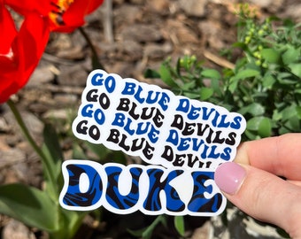 Duke University Sticker, Duke Blue Devils, Go Blue Devils, College Sticker, Durham NC