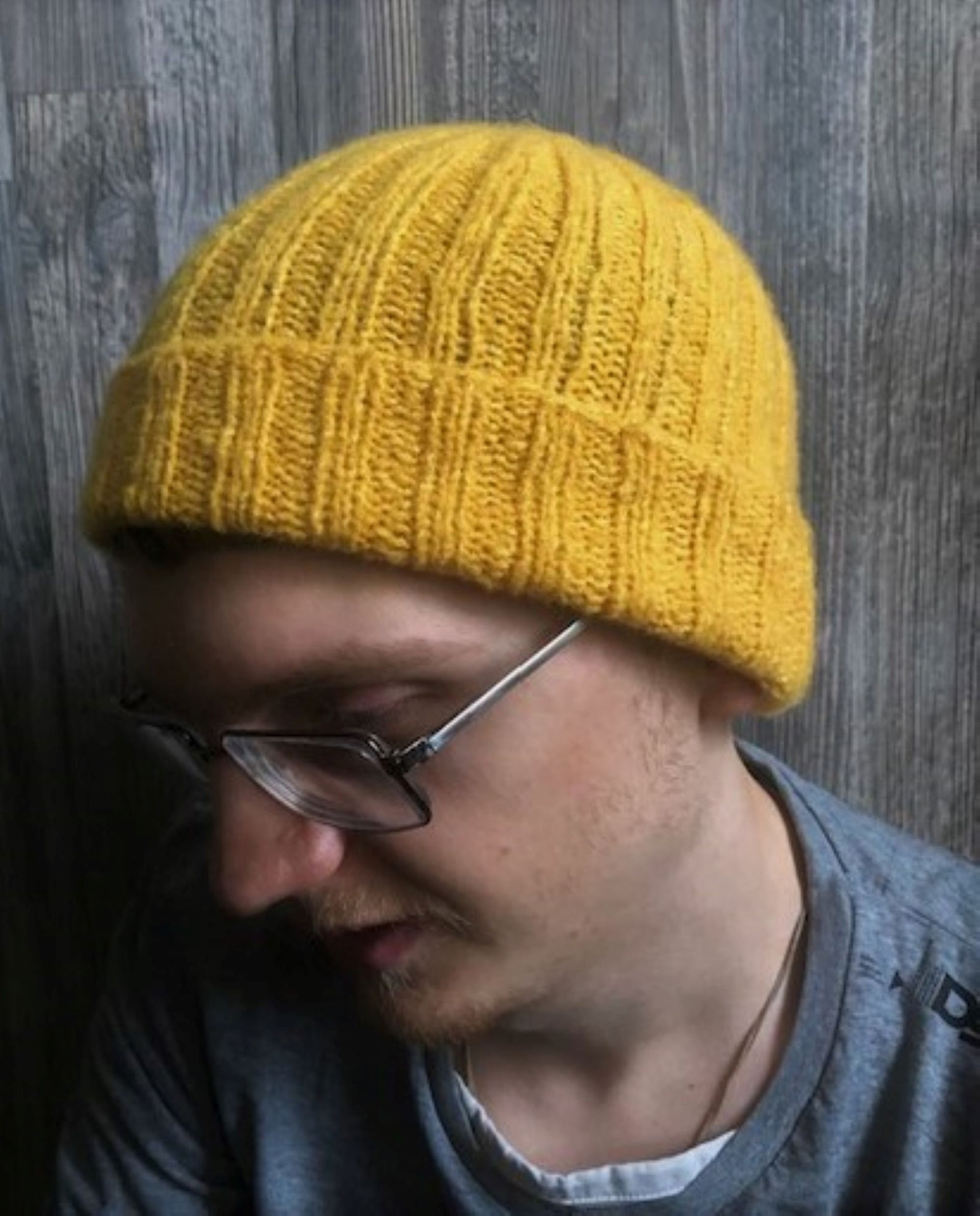 Mens knit hat winter hat men knit hat hand knit yellow toque Etsy