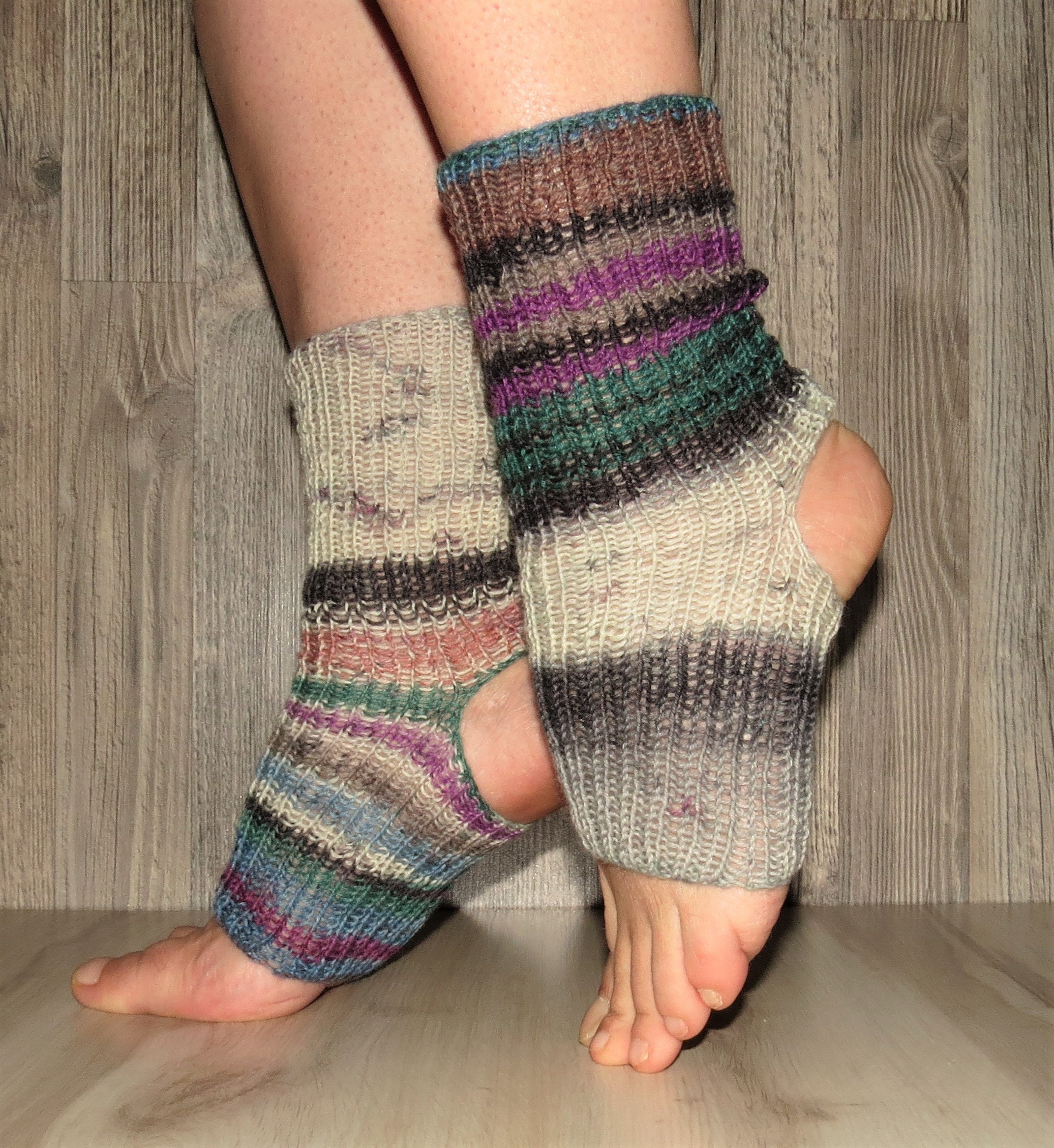 Flip Flop Socks Yoga Socks Grip Socks Toeless Socks Boho Etsy
