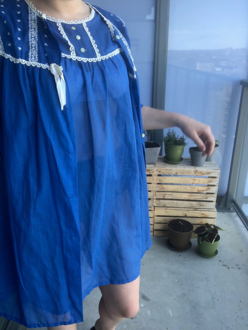 1960s Nightgown and Robe Set Vintage