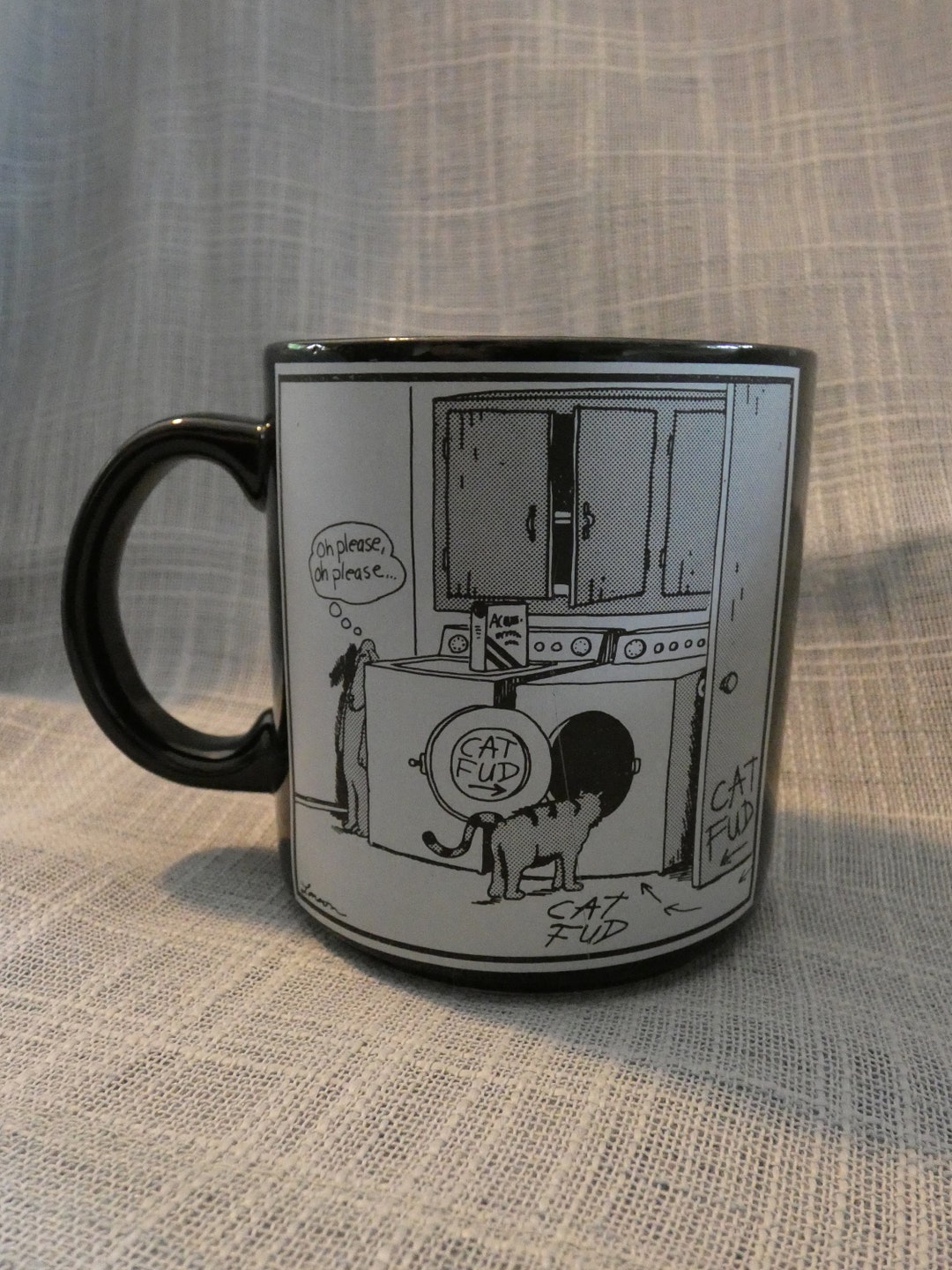Gary Larson the Far Side cat Fud Cartoon Mug Etsy